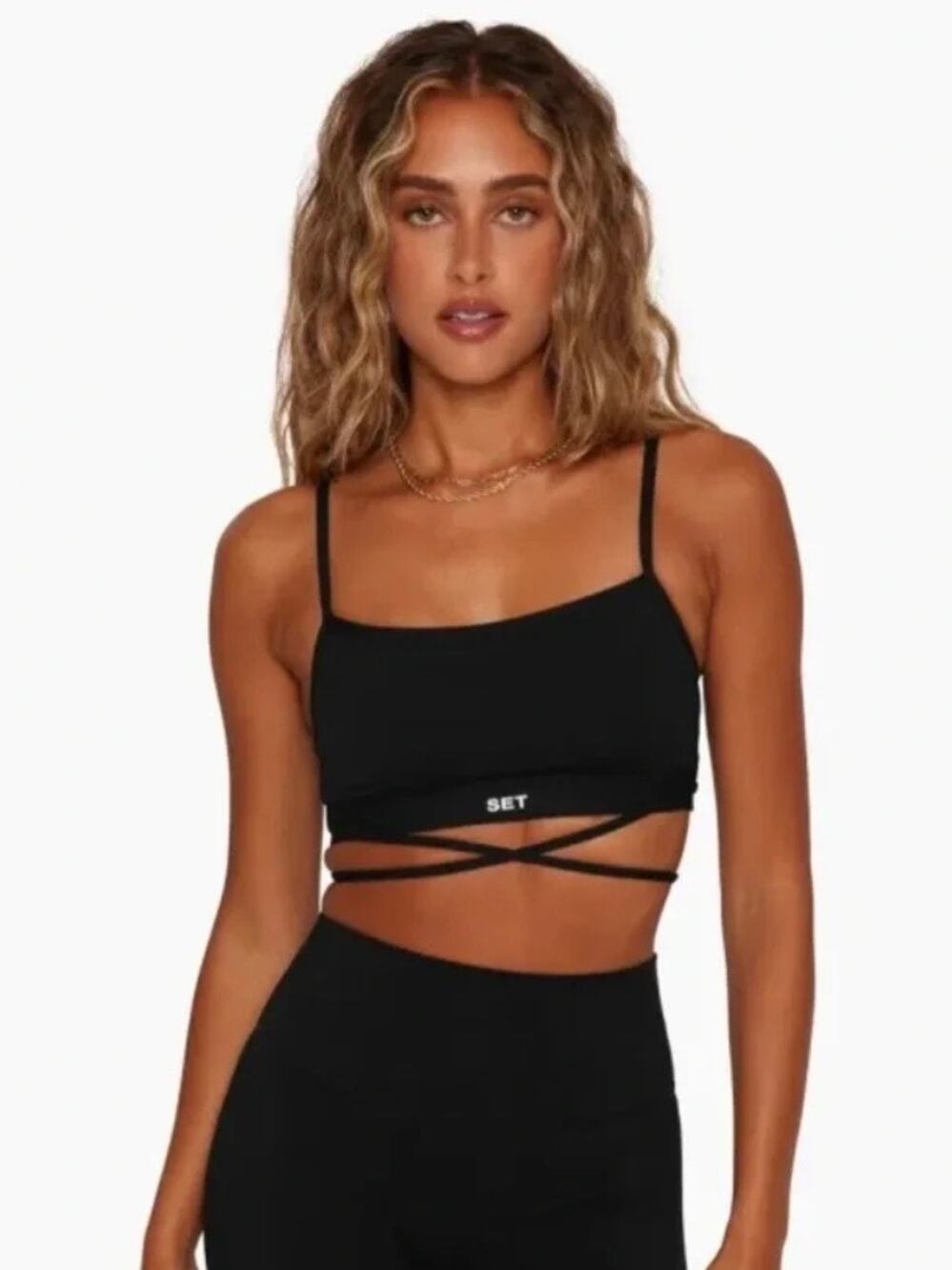 Set Active Cross Tie Sports Bra